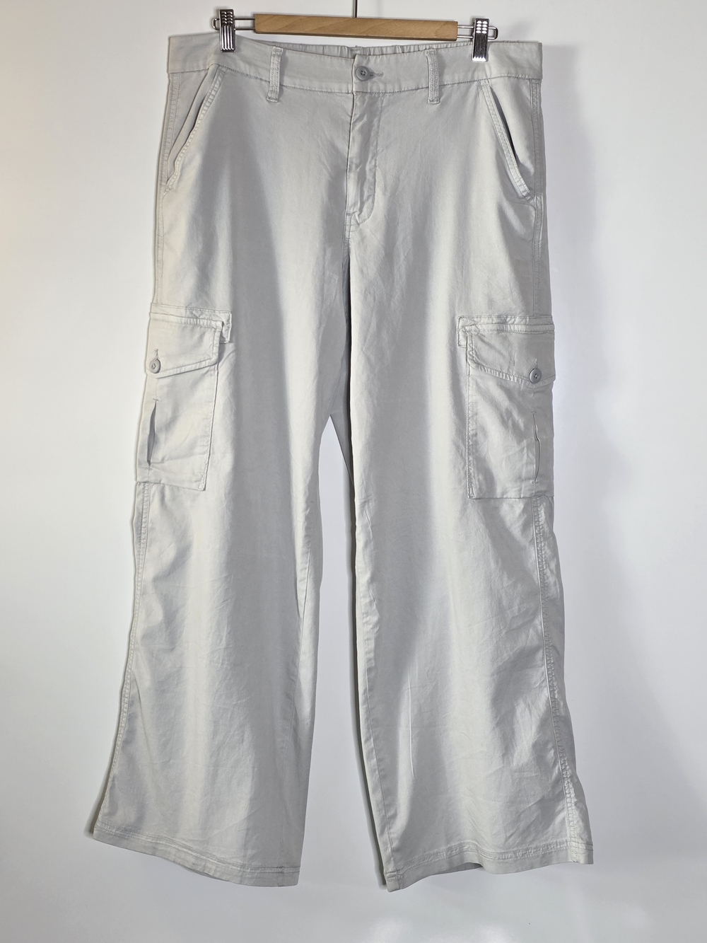 American Eagle outfitters Light Gray Cargo Pants - Casual Straight Leg Size 12